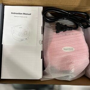 Nail Drill Pink Electric Manicure Pedicure Set